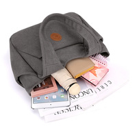 Sac fourre-tout en toile imperméable au design tendance, fermeture ouverte, grande capacité, plusieurs poches, été, automne, hiver, printemps, shopping