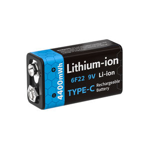 PUJIMAX Hot Sales Deep Cycle 9-Volt-Lithium-Li-Ionen-Akku USB-Akku Rauchmelder Drahtlose Türklingel 9-V-Batterie - Product Image 2