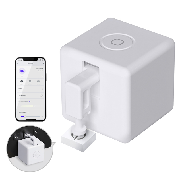 MOES Tuya Smart Smallest Robot Smartly Controlling Buttons Switch Bot Wireless Blue Tooth BLE Alexa Smart Fingerbot