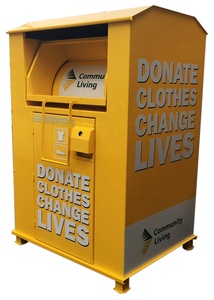 Boîtes de recyclage <span class=keywords><strong>pas</strong></span> <span class=keywords><strong>cher</strong></span> taille personnalisée Collection de vêtements grand volume de vêtements poubelle de don - Product Image 4