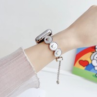 Passend für Apple Watch Armband IWatchS10 Love Shell Armband Apple Watch Metall-Armband 38/40/41/42/44/45/49/S10/S11 46MM