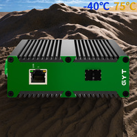 Conmutador Ethernet Industrial GYT IE1800-1T1F-SC2-R, 1 Puerto RJ45, 1 Puerto Fibra SC Multimodo, Montaje en Riel DIN