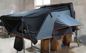 <span class=keywords><strong>Tente</strong></span> <span class=keywords><strong>de</strong></span> toit <span class=keywords><strong>de</strong></span> voiture étanche tout temps SUV/4x4 conception pop-up rapide toit rigide pour camping tout-terrain montage 3-4 personnes - Product Image 4