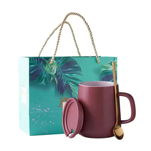 Nordic Simple Classic Coffee Mug with Spoon Ceramic Reusable & Food Safe Customizable Logo Back to School Eco-Friendly Packaging - Product Image 5