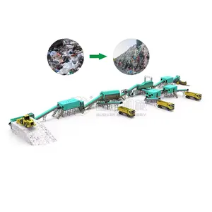 Construction waste sorting system recycling conveyor belts waste carton baling machine household waste management equipment