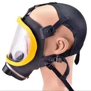 प्रदूषण रोधी पुनः प्रयोज्य रासायनिक गैस श्वासयंत्र पूर्ण चेहरा मास्क श्वसन