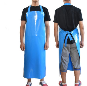 Custom waterproof <strong>white</strong> plastic rubber Vinyl bib welding butcher tpu <strong>apron</strong> - Product Image 2