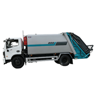Camion per la Raccolta Rifiuti Composti da 8 Metri Cubi con Caricamento Posteriore Dongfeng Forland per Uso Comunale