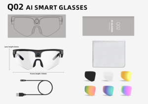 2026 New Q02 AI Smart <b>Glasses</b> Wholesale Outdoor Cycling Eyewear AI Translation BT Calling Smart Wearable Supplier - Product Image 4