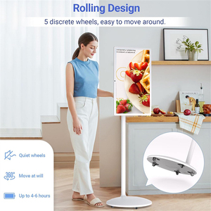 Téléviseur intelligent portable à écran tactile Android 13 OS de 24, 27 et 32 pouces, LED <span class=keywords><strong>enroulable</strong></span>, 4 Go 64 Go, blanc, batterie rechargeable, écran intelligent mobile - Product Image 4