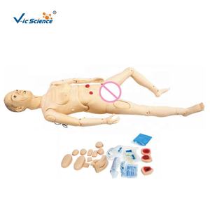 Maniquí de Cuidado de Enfermería, Modelo de Entrenamiento de Habilidades Médicas, Cuidador Geriátrico Senior Totalmente Funcional (masculino), Simulador de Enfermería - Product Image 1