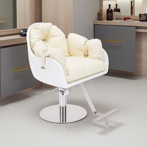 Silla de Peluquería Giratoria de Cuero con Altura Ajustable, Equipo de Peluquería Más Popular - Product Image 3