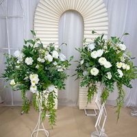 Sunwedding Vente en gros de boules de fleurs artificielles en soie pour la décoration de table de mariage