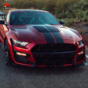 Kit carrosserie GT500 pour Ford <span class=keywords><strong>Mustang</strong></span> 2018-2020 – Modification automobile : pare-chocs, jupes latérales, lèvre avant, capot, échappement - Product Image 3