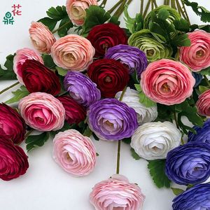 Fleurs artificielles en soie de lotus et de renoncule pour décorations de mariage, style moderne, respectueuses de l'environnement - Product Image 5