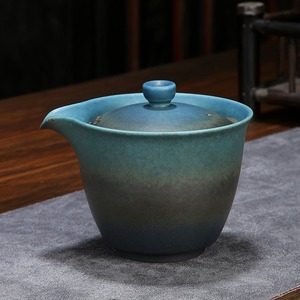 Service à thé Kung Fu en céramique <span class=keywords><strong>vintage</strong></span> fait main MSH pour salon de thé, théière en céramique de style rétro - Product Image 6