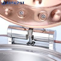 XINGPAI Autres fournitures pour hôtels et restaurants Ensemble de chauffe-plats en acier inoxydable 6L pour chauffe-plats pour buffet en or rose à vendre