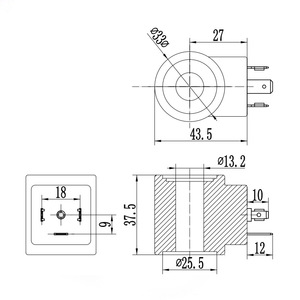 Bobine d'électrovanne hydraulique Hs024 DC24V DC12V pour électrovanne - Product Image 5