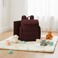 Sac à dos pour couches multifonctionnel, sac de voyage pour bébé avec matelas à langer et fixation pour poussette, sac à dos pour couches