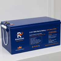 Batería Marina LiFePO4 de 12.8V 100Ah 200Ah 300Ah 400Ah, Compatible con Victron, para Barcos, Yates y Autocaravanas, de Fosfato de Hierro y Litio, 5000 Ciclos