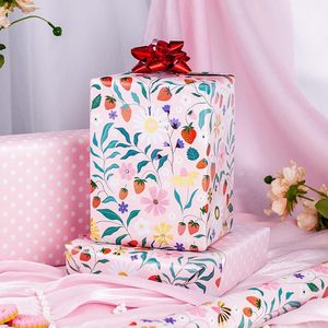 Strawberry <b>Wrapping</b> <b>Paper</b> 17 Inch X 16.5 Feet Eco-Friendly Gift Craft Packaging - Product Image 5