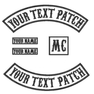 ジャケット用の350 MM幅の上部と下部のオートバイバイカーパッチにカスタム刺Embroideryロッカーパッチアイアン - Product Image 4