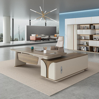 Meubles de bureau en bois modernes KMJ, bureau de direction de luxe, table de bureau élégante, bureau de direction tendance