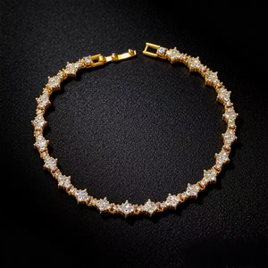 Nueva Pulsera de Cadena de Tenis de Aleación con Diseño Sencillo y Personalizable 2026, Estilo Hiphop, Pulseras para Hombre, Joyería de Moda al por Mayor - Product Image 1