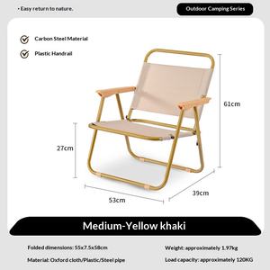 Conjunto de Cadeira Kermit para Camping, Mesa Dobrável Portátil para Piquenique, Banco de Pesca Desmontável - Product Image 6