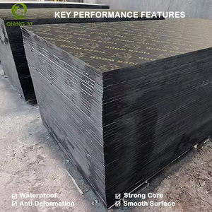 <span class=keywords><strong>Contreplaqué</strong></span> filmé noir de 18 mm, 4x8 pieds |   Panneau de construction marin en eucalyptus <span class=keywords><strong>pour</strong></span> coffrage en béton - Product Image 4