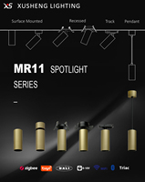Spot LED encastré MR11 en aluminium 6000K, CCT réglable, CRI élevé 90, indice de protection IP20, multi-faisce, certifié ROHS