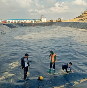 500micron Dam Liner Fish Farm <span class=keywords><strong>Pond</strong></span> Liner Membrana 1.0mm 1.5mm Hdpe Geomembrana Liner no Peru - Product Image 2