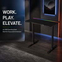 Bureau d'ordinateur réglable AOR E-sports avec trois niveaux de mémoire, design moderne, extensible, vente en gros directe usine