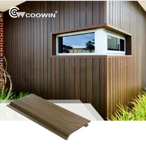 Outdoor waterproof wood plastic composite cladding panels exterior wall cladding