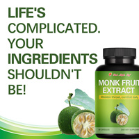 Capsules de Fruit du Moine à Haute Puissance, Sans OGM, Formule Antioxydante Naturelle, Favorise la Santé Respiratoire, Complément Alimentaire à Base de Plantes