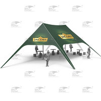 Tente de soleil double poteau Weeding Startent Surfing Star pour le camping, les événements de marque