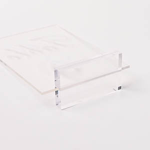 Exhibidor <span class=keywords><strong>de</strong></span> Mesa <span class=keywords><strong>de</strong></span> Acrílico Transparente Gris en Forma <span class=keywords><strong>de</strong></span> T, para Tarjetas <span class=keywords><strong>de</strong></span> <span class=keywords><strong>Precios</strong></span>, <span class=keywords><strong>de</strong></span> Vidrio Orgánico, para Salones <span class=keywords><strong>de</strong></span> Belleza y Uñas - Product Image 2