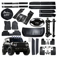 Kit d'accessoires de protection et de décoration pour l'extérieur : garnitures de carrosserie, garde-boue, moulures latérales de porte, table de hayon pour Ford Bronco 2021+