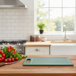 Scatola di taglio in plastica PP piccola linea oceano 30X19.5 cm di 48 utensili da cucina - Product Image 3