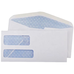 Custom <b>Printed</b> Business Window Envelope White <b>Paper</b> Wallet Document Mailer for Invoice and Shipping Label - Product Image 3
