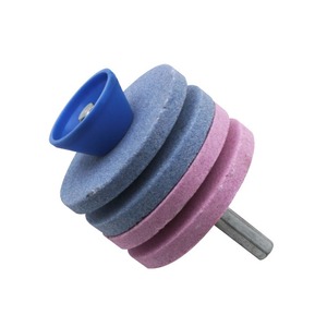 Outil de jardin, affûteur de lame de tondeuse à gazon à double couche, pierre à aiguiser, tête de meulage industrielle résistante à l'usure - Product Image 6