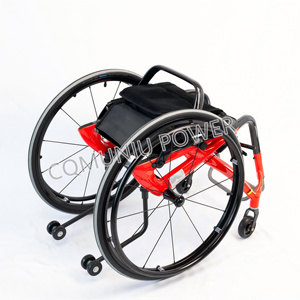 כסא גלגלים ספורטיבי מתקפל קל משקל, ידני, מפעיל, מסיבי פחמן של MUNIU - Product Image 6