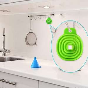 Entonnoir pliable en silicone, entonnoir pliable pour transfert, 100% silicone de qualité alimentaire - Product Image 4