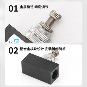 Válvula de Control de Flujo Neumática LiYuan Re03 0.1-1Mpa, Regulación de Presión para Uso en Escape - Product Image 4