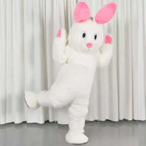 Peluche adulto coniglietto pasquale coniglio animale mascotte vestito operato Costume tuta evento pasquale partito Easters carino panno peloso