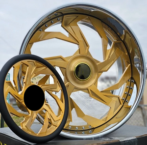 Jantes forgées de 22, 24 et 26 pouces pour Dodge Challenger Hellcat, Chevrolet, Ford Corvette, Cadillac, Plymouth, BMW, Donk, G-<span class=keywords><strong>Body</strong></span>, <span class=keywords><strong>Trapstar</strong></span> - Product Image 2