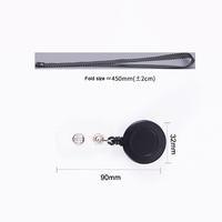 Nouveau porte-cartes en plastique avec porte-badge rétractable ID carte de crédit d'affaires porte-badge de travail étudiant porte-carte porte-couverture sac