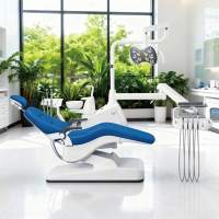 Unité de fauteuil dentaire avec compresseur d'air et chariot mobile