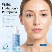 Sérum Visage Anti-âge Éclaircissant au Collagène, Peptides de Cuivre Bleu et Acide Hyaluronique pour Réparation Cutanée – Marque Blanche