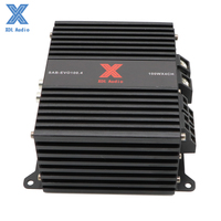 Amplificateur de classe D haut de gamme Super Mini 100W 4 canaux avec crossovers et égaliseurs pour système audio de voiture